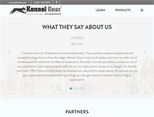 Tablet Screenshot of kennel-gear.com